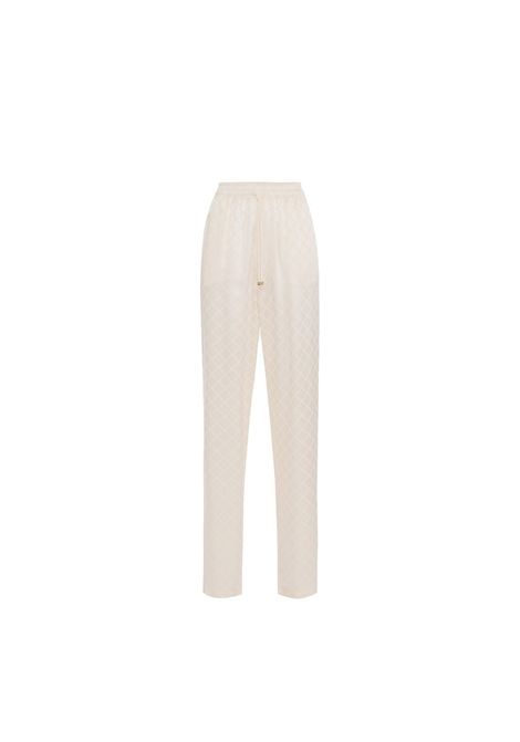 Pantalone Elisabetta Franchi donna PA09152E2 193 burro jogger coulisse in vita ELISABETTA FRANCHI | Pantaloni | PA09152E2193